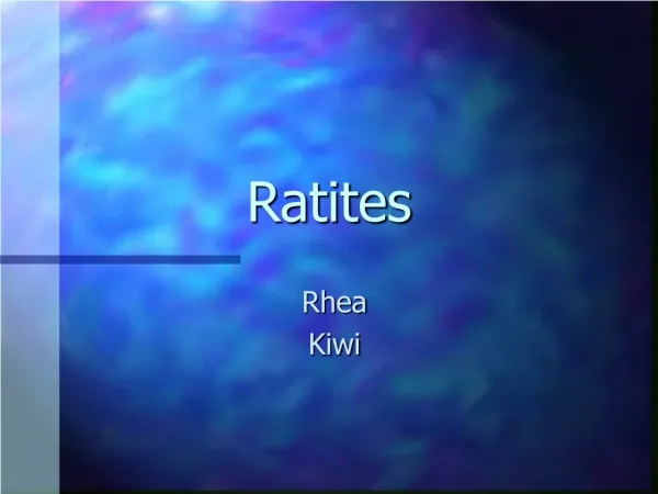 Ratites