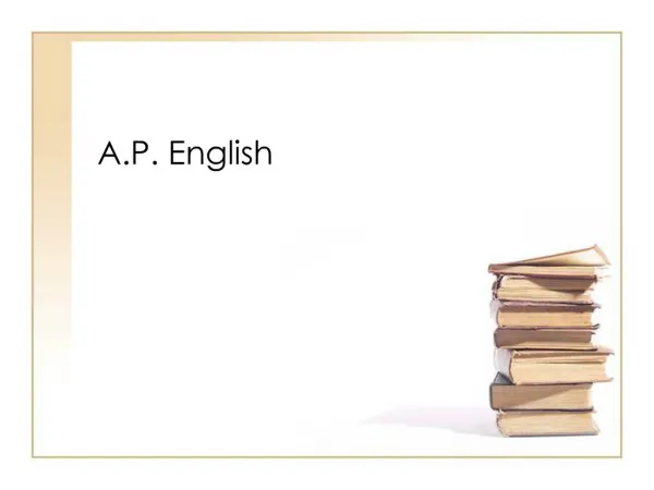 A.P. English