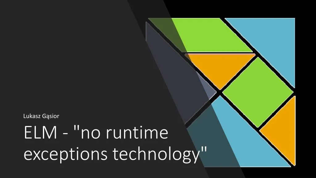 elm no runtime exceptions technology