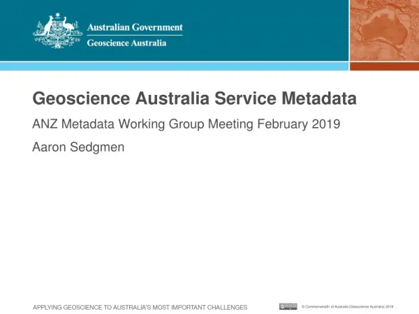 Geoscience Australia Service Metadata