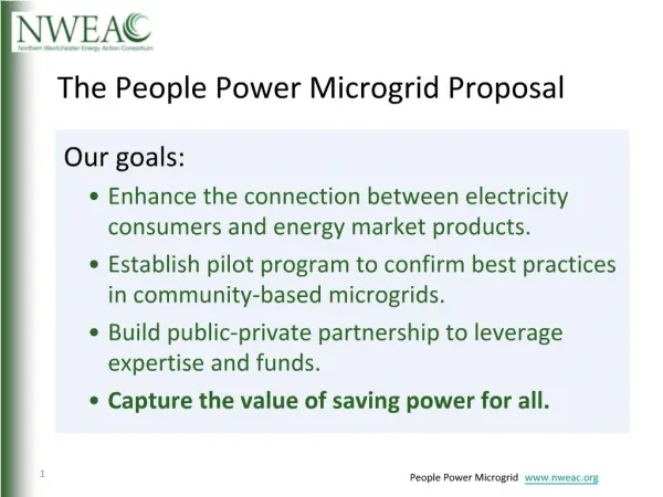 The People Power Microgrid Proposal