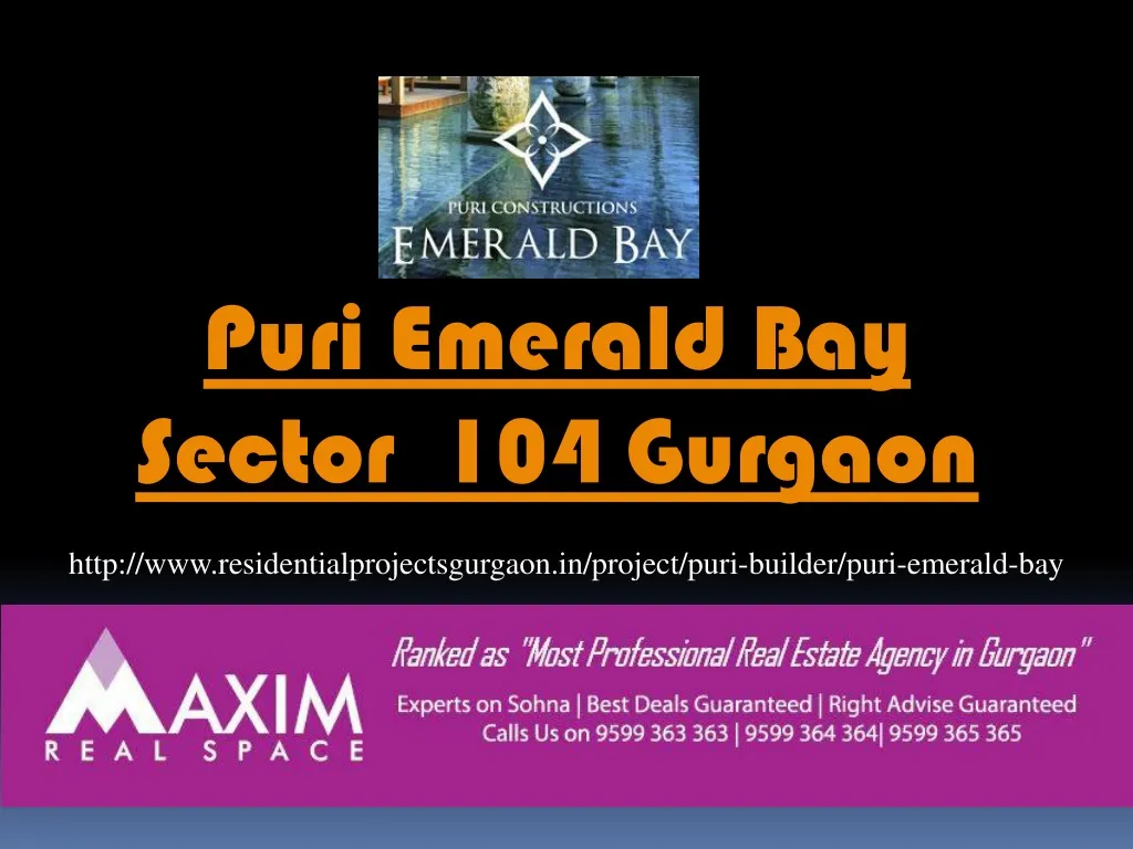 puri emerald bay sector 104 gurgaon