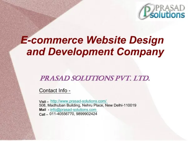 Ecommerce Website Design & Development Company