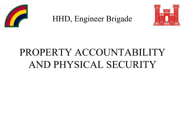 PROPERTY ACCOUNTABILITY AND PHYSICAL SECURITY