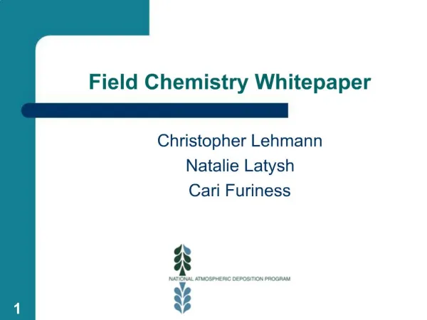 Field Chemistry Whitepaper