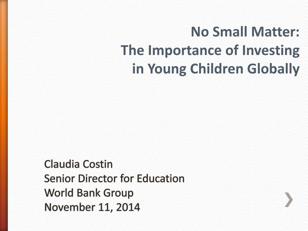 claudia costin senior director for education world bank group november 11 2014