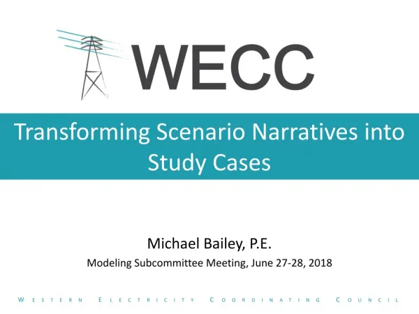 Transforming Scenario Narratives into Study Cases