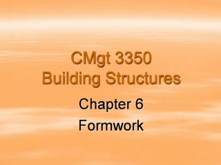 CMgt 3350 Building Structures - slide 1