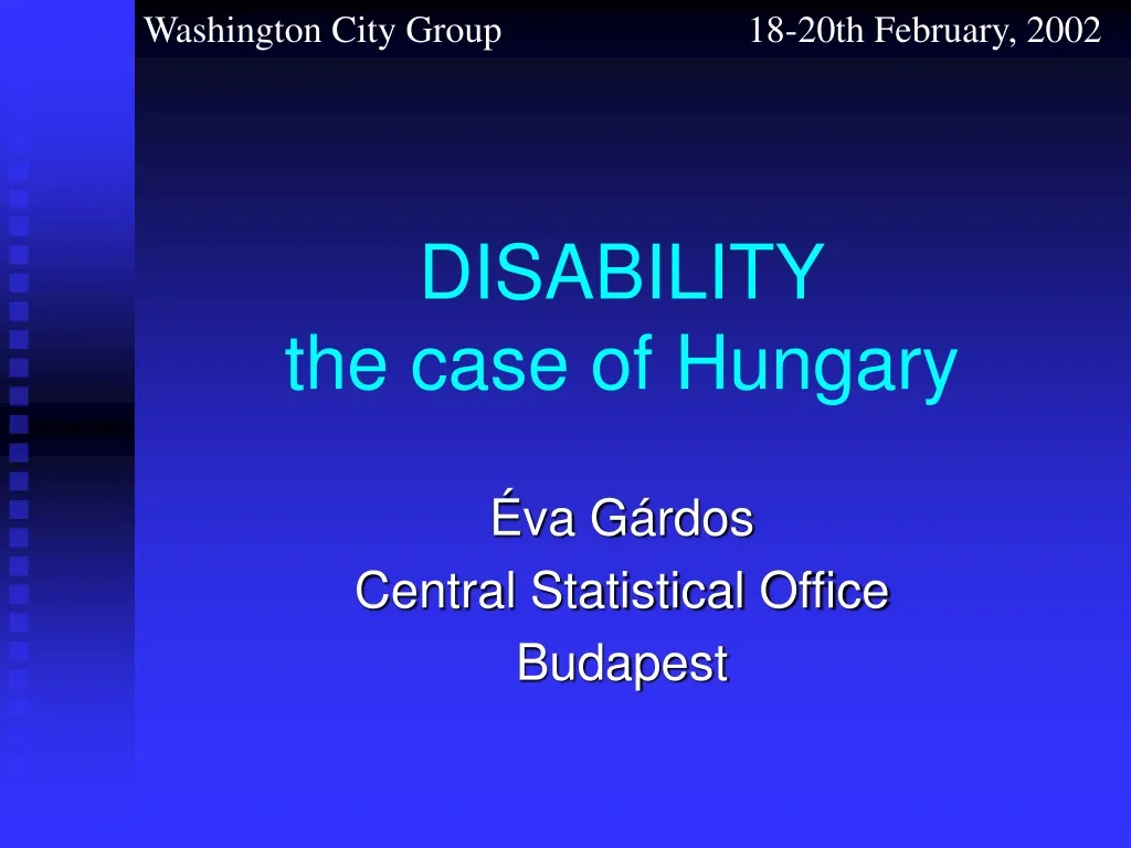 disability the case of hungary