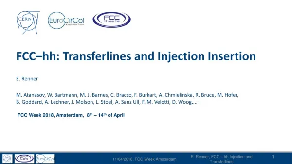 FCC– hh : Transferlines and Injection Insertion