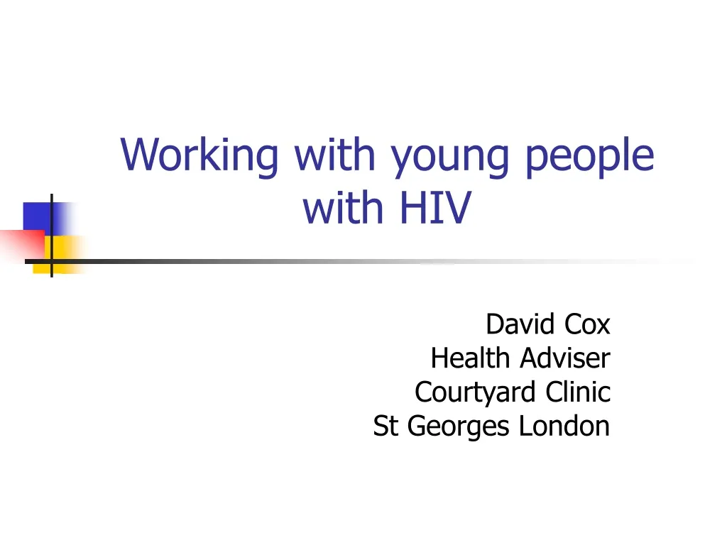 working with young people with hiv