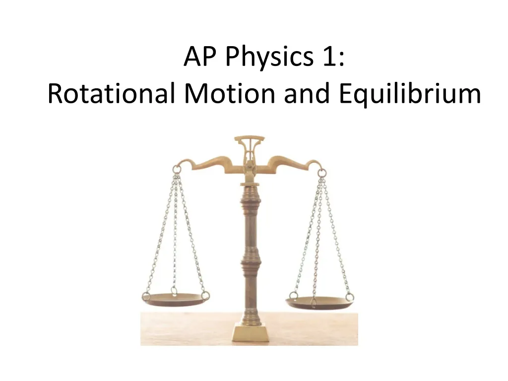 ap physics 1 rotational motion and equilibrium
