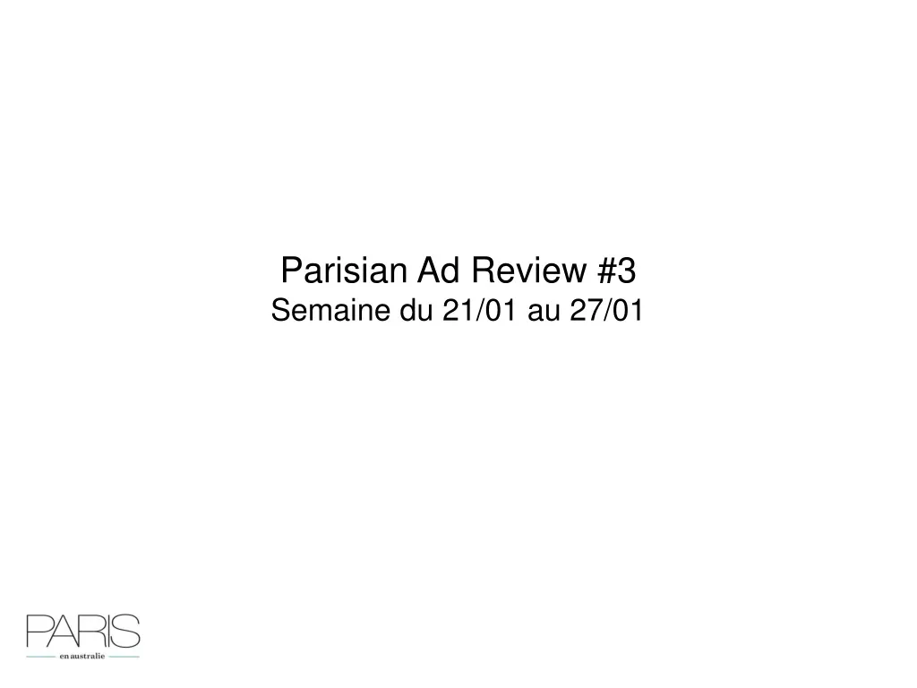 parisian ad review 3 semaine du 21 01 au 27 01