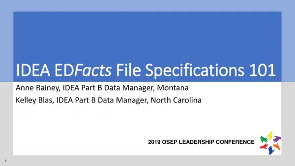 IDEA ED Facts File Specifications 101