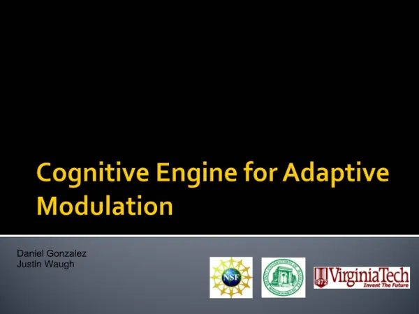 Cognitive Engine for Adaptive Modulation