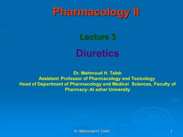 Dr. Mahmoud H. Taleb