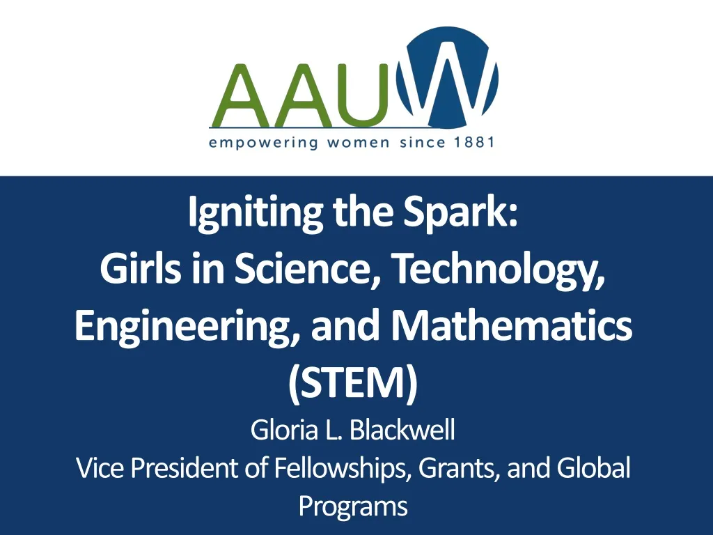 igniting the spark girls in science technology