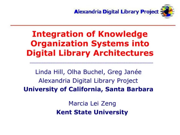 Integration of Knowledge Organization Systems into Digital Library Architectures