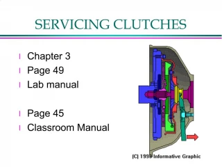 SERVICING CLUTCHES - slide 1