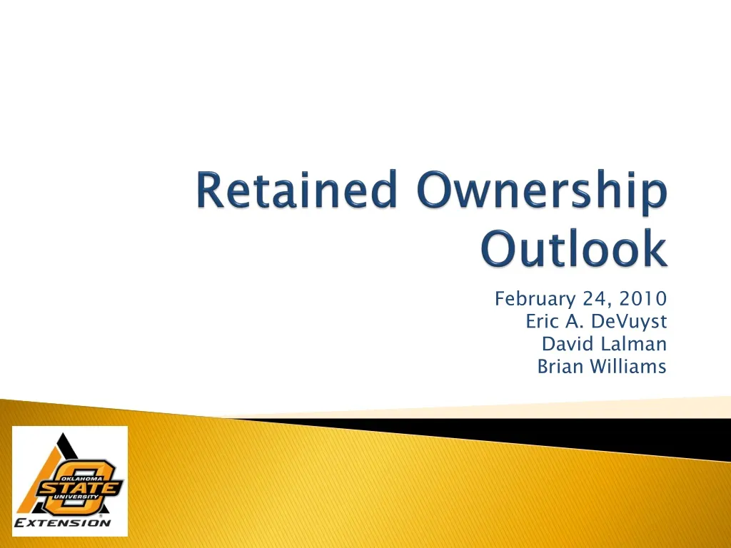retained ownership outlook