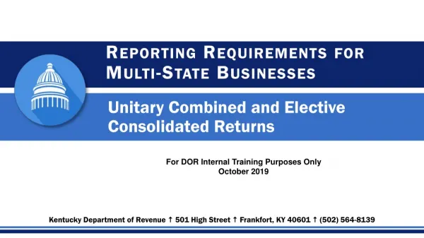 Reporting Requirements for Multi-State Businesses
