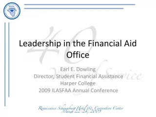 Leadership in the Financial Aid Office - slide 1