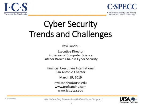 Cyber Security Trends and Challenges