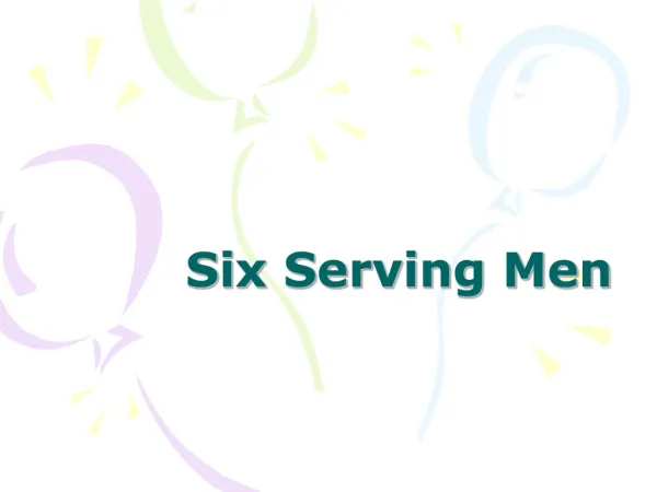 Six Serving Men