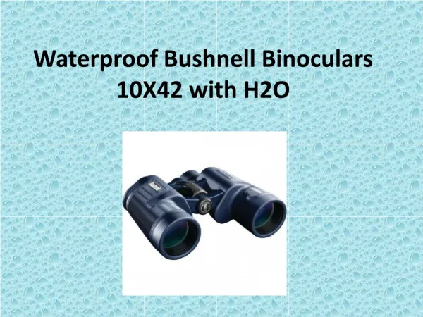 Waterproof Bushnell Binoculars 10X42 with H2O