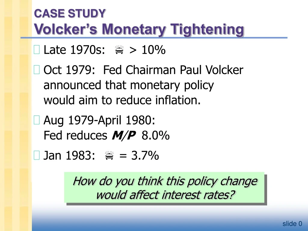 case study volcker s monetary tightening
