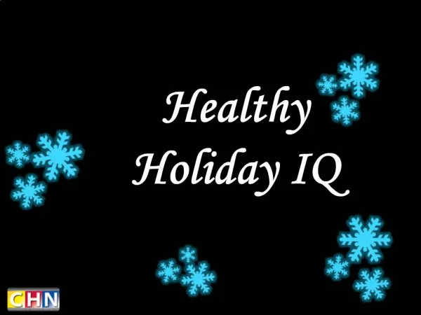 Healthy Holiday IQ