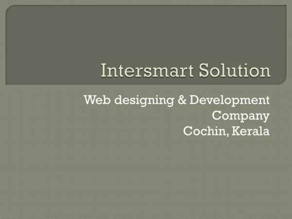 Web designing company in cochin