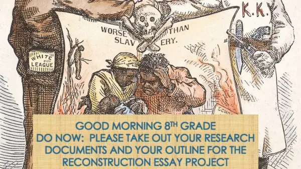 Your essay answers the question: Was Reconstruction more of a success or failure for the Freedmen?