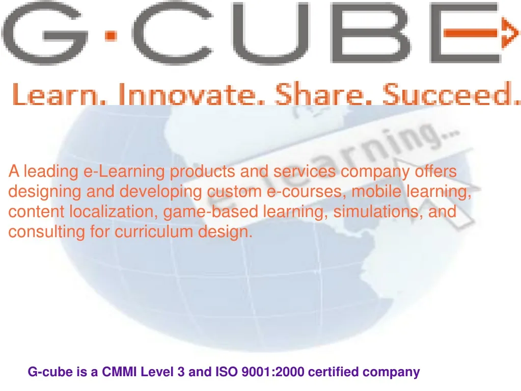 a leading e learning products and services
