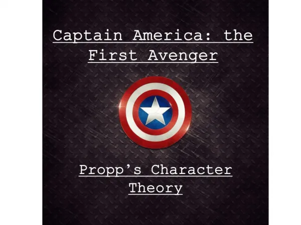 Captain America: the First Avenger