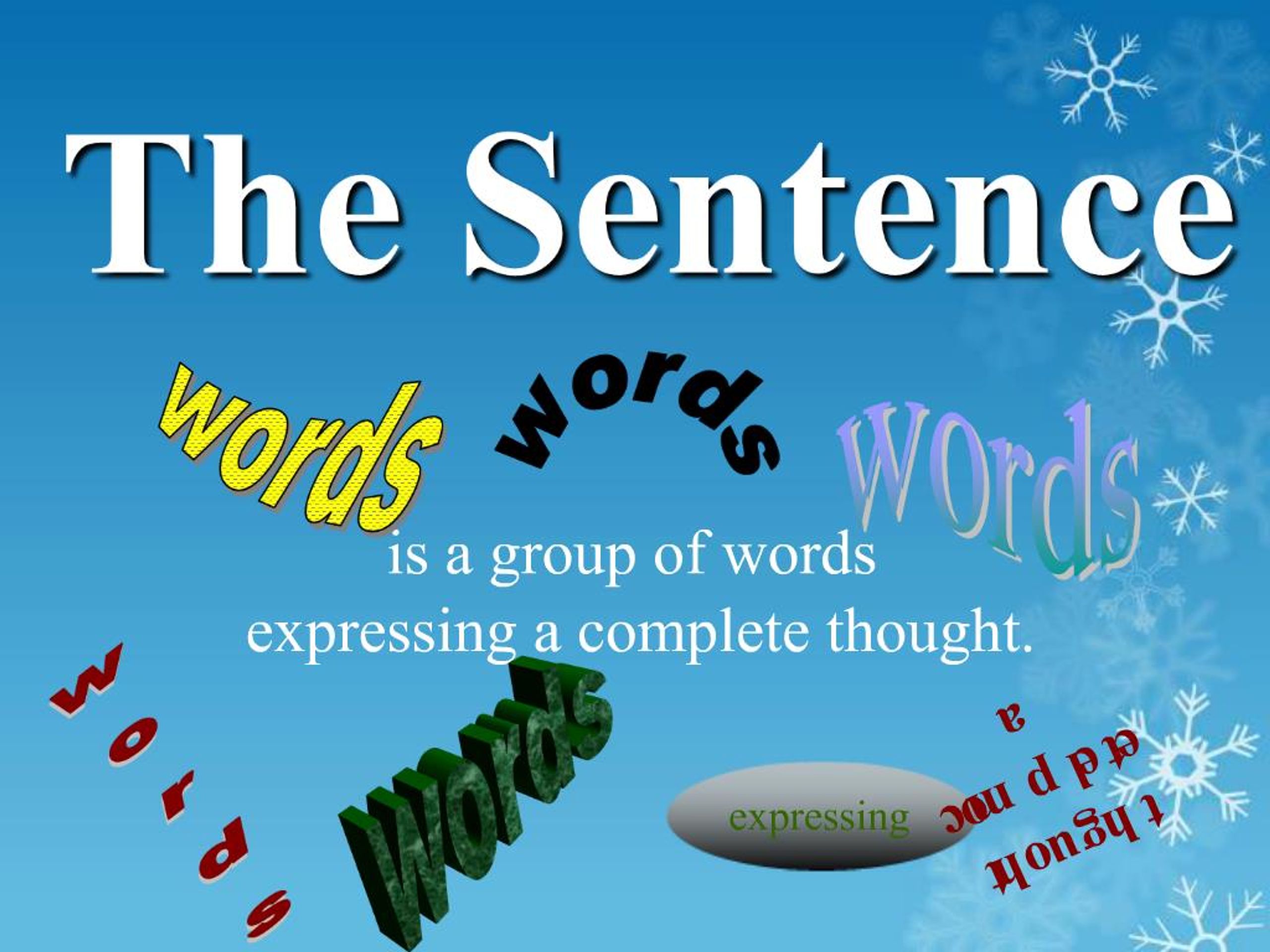 PPT - The Sentence PowerPoint Presentation, free download - ID:1112461