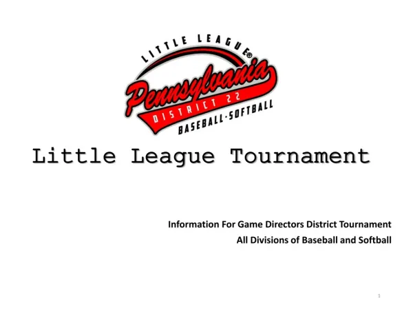 Little League Tournament