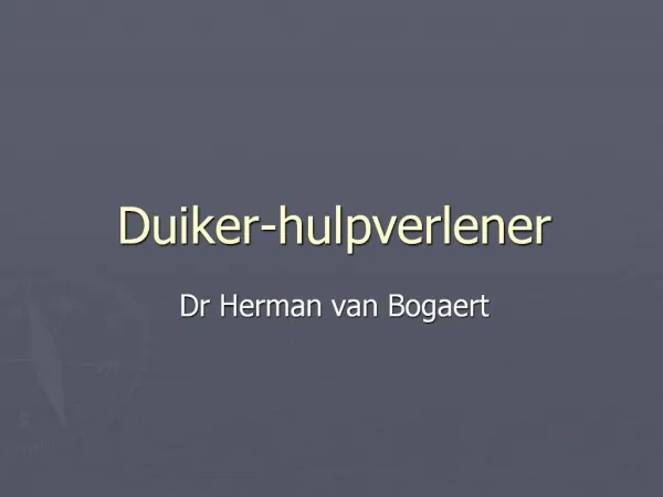 Duiker-hulpverlener