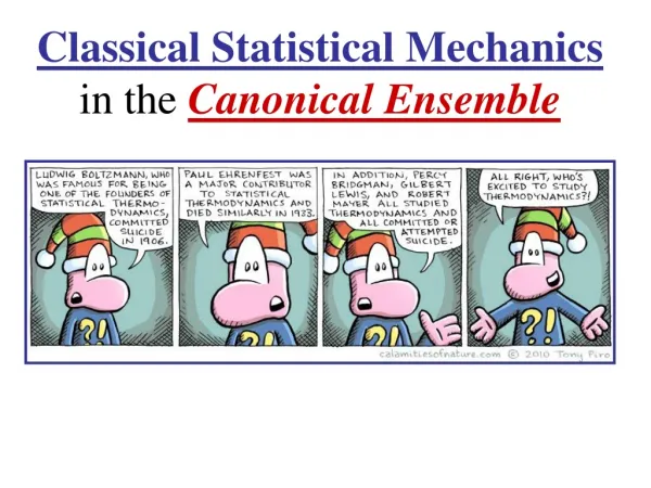 Classical Statistical Mechanics in the Canonical Ensemble