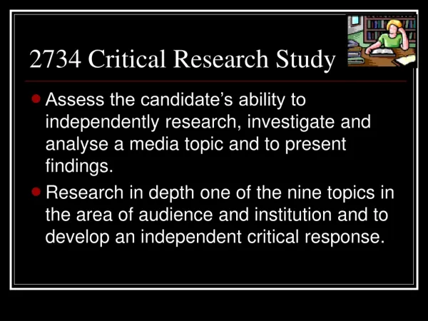 2734 Critical Research Study