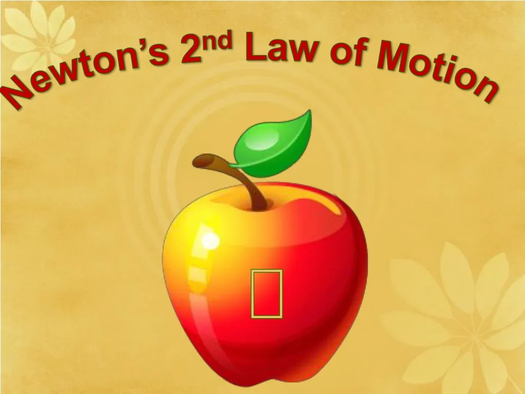 newton s 2 nd law of motion