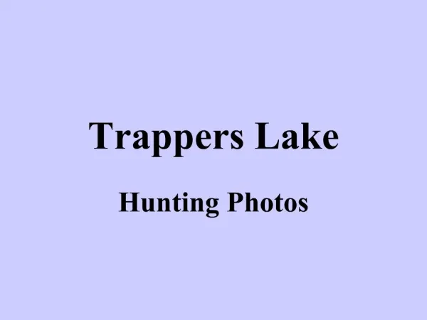 Trappers Lake
