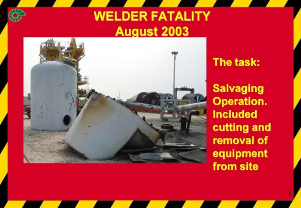 WELDER FATALITY August 2003