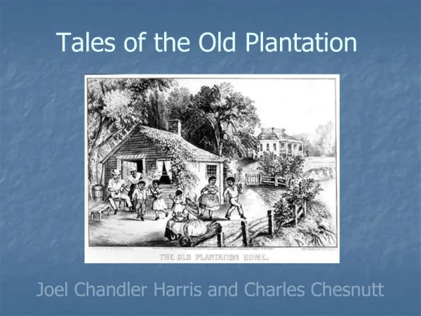 Tales of the Old Plantation
