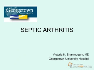 SEPTIC ARTHRITIS - slide 1