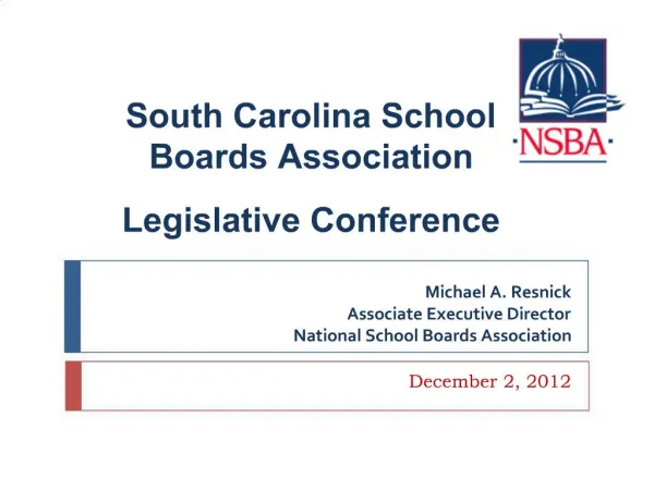 Michael A. Resnick Associate Executive Director National School Boards Association