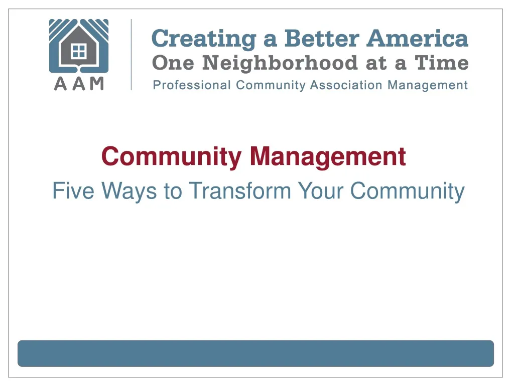 community management five ways to transform your community