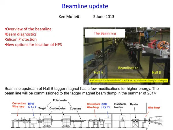 beamline update