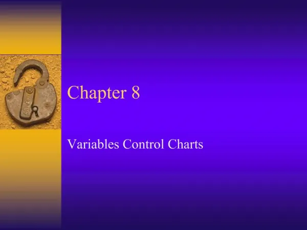 Variables Control Charts