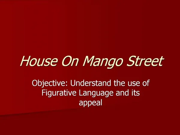 House On Mango Street